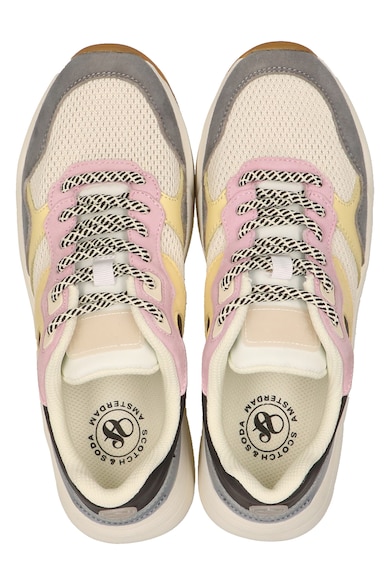 Scotch & Soda Colorblock dizájnú sneaker nyersbőr betétekkel női