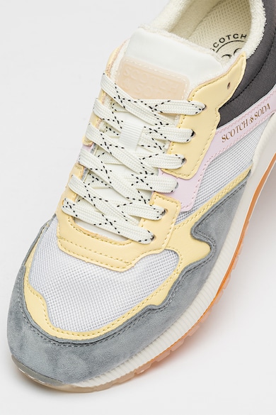 Scotch & Soda Vivi sneaker nyersbőr betétekkel női