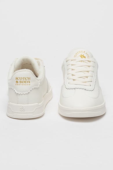 Scotch & Soda Egyszínű bőrsneaker női