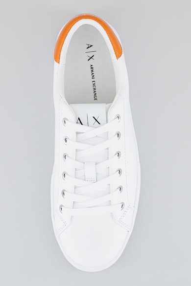 ARMANI EXCHANGE Bőrsneaker logós részlettel női