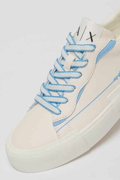 ARMANI EXCHANGE Pantofi sport de piele ecologica cu model logo Femei