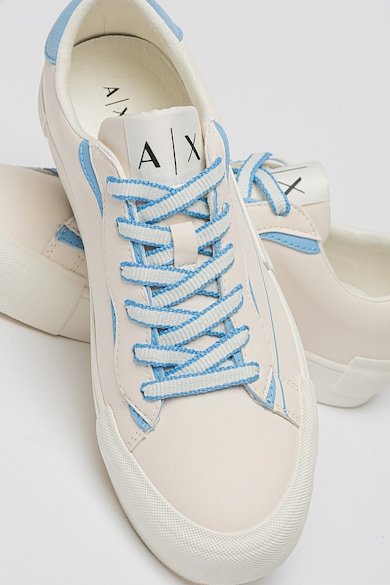 ARMANI EXCHANGE Pantofi sport de piele ecologica cu model logo Femei