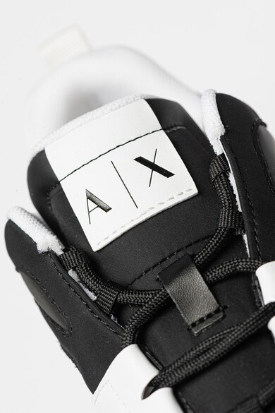 ARMANI EXCHANGE Pantofi sport de piele ecologica si material textil Femei