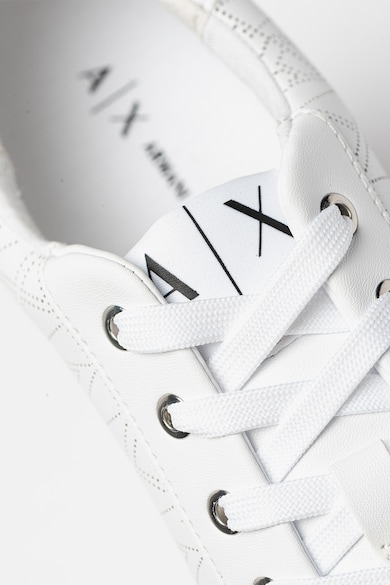 ARMANI EXCHANGE Műbőr sneaker logós részletekkel női