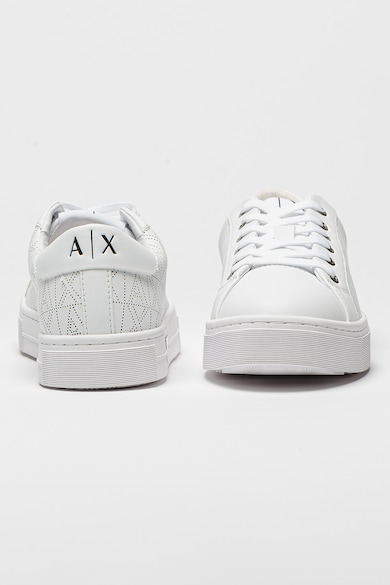 ARMANI EXCHANGE Műbőr sneaker logós részletekkel női