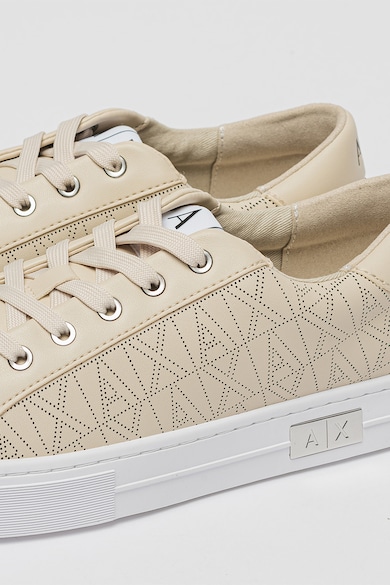 ARMANI EXCHANGE Műbőr sneaker logós részletekkel női