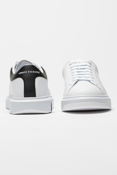 ARMANI EXCHANGE Egyszínű bőrsneaker férfi