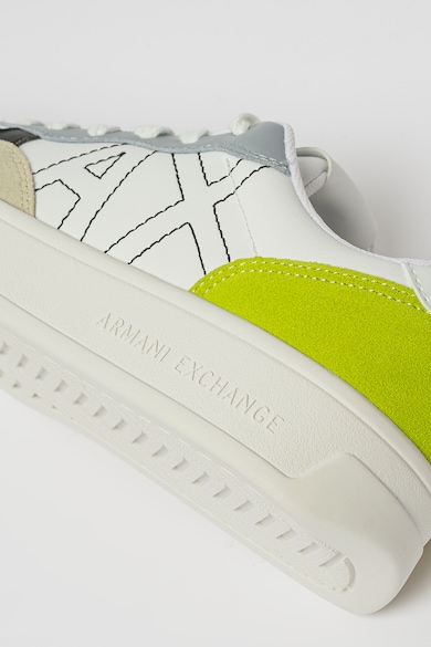 ARMANI EXCHANGE Sneaker nyersbőr hatású betétekkel férfi