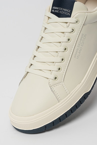 ARMANI EXCHANGE Egyszínű műbőr sneaker férfi