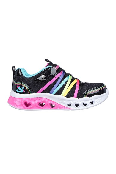 Skechers Pantofi sport cu inchidere velcro si lumini LED Fete