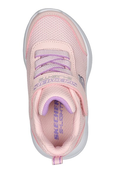 Skechers Pantofi sport cu velcro, din material textil Fete