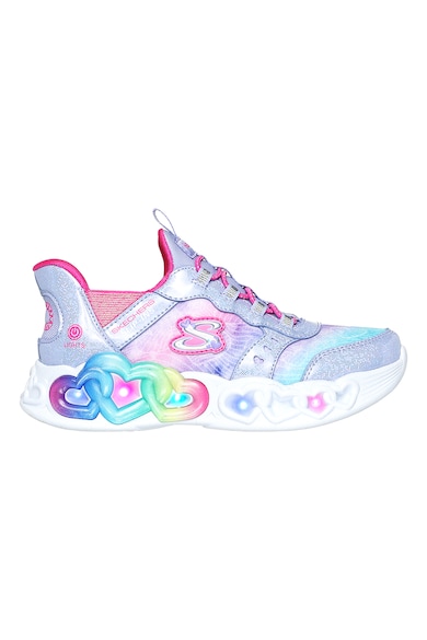 Skechers Pantofi sport slip-in cu lumini LED Fete