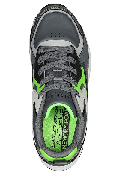 Skechers Műbőr sneaker kontrasztos részletekkel Fiú
