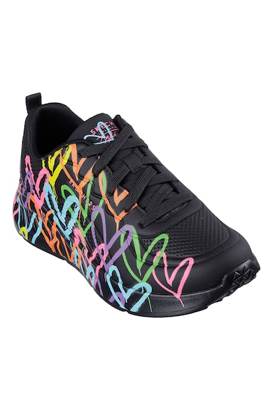 Skechers Pantofi sport cu imprimeu cu inimi Uno-Lite Femei