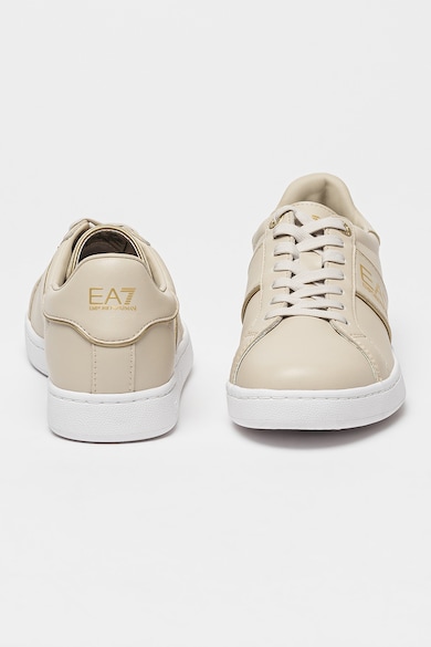 EA7 Pantofi sport de piele cu garnitura cu logo Femei