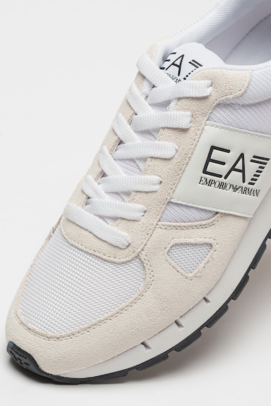 EA7 Pantofi sport low-cut cu insertii din piele intoarsa Femei