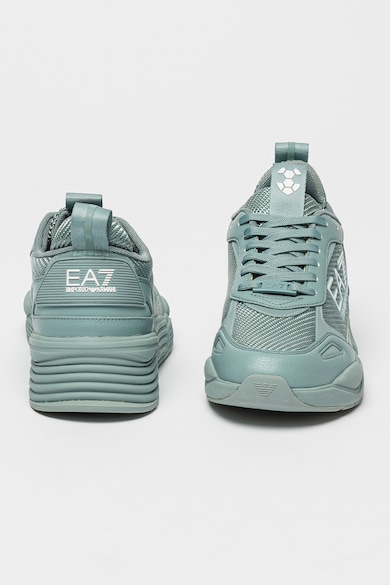 EA7 Pantofi sport de piele ecologica cu insertii de plasa Femei