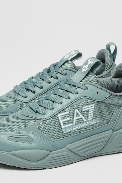 EA7 Műbőr sneaker hálós anyagbetétekkel női