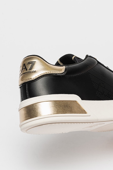 EA7 Спортни обувки от еко кожа с перфорирано лого Жени