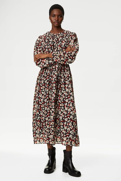 Marks & Spencer Absztrakt mintás lyocelltartalmú maxiruha női