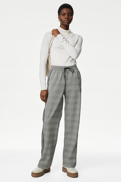 Marks & Spencer Панталон с висока талия и каре Жени