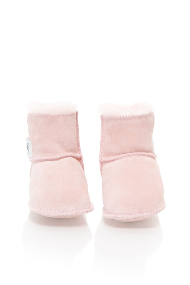 UGG Cizme de casa roz deschis din piele de oaie Erin Fete