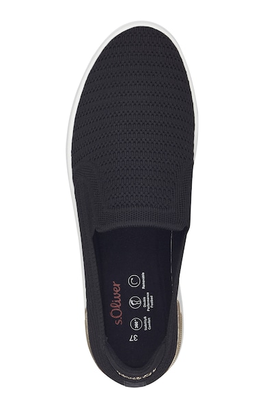 s.Oliver Pantofi slip-on cu aspect tricotat Femei