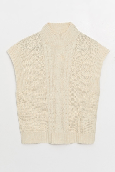 LC WAIKIKI Пуловер с къси ръкави и плетка осморка Жени