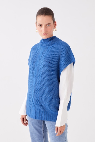 LC WAIKIKI Пуловер с къси ръкави и плетка осморка Жени