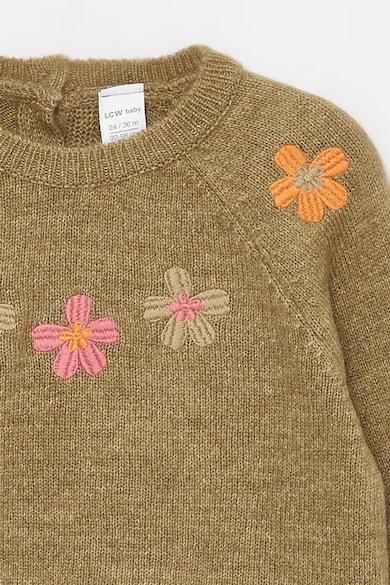 LC WAIKIKI Пуловер с флорални бродерии Момичета