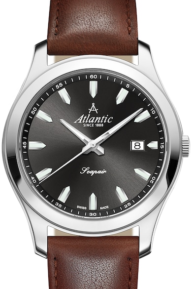 Atlantic Часовник Seapair с кожена каишка Мъже