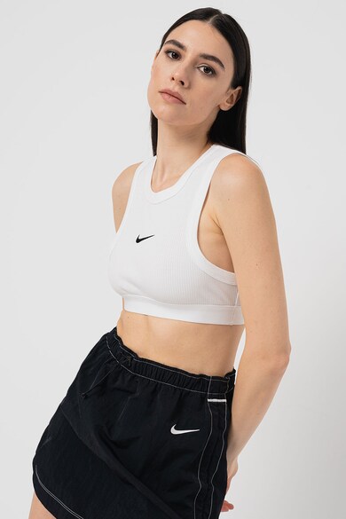 Nike Къс топ с изрязан гръб и лого Жени