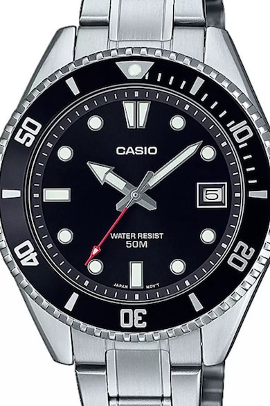Casio Унисекс часовник от неръждаема стомана с лого Мъже
