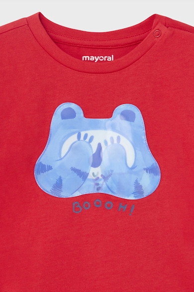 Mayoral Памучна тениска с графика Момчета