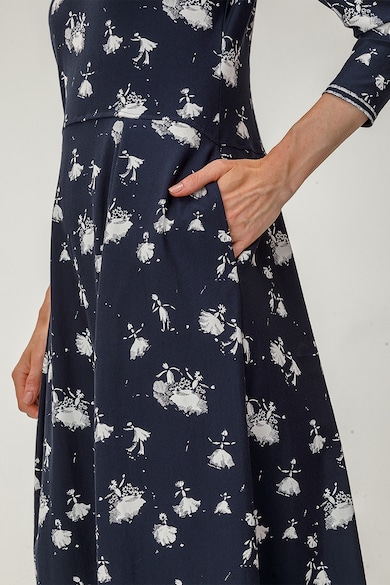 Helmidge Háromnegyedes ujjú mintás ruha női