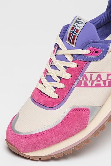 Napapijri Lilac logós sneaker nyersbőr részletekkel női