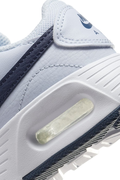 Nike Air Max SC tépőzáras bőrsneaker logós részletekkel Fiú