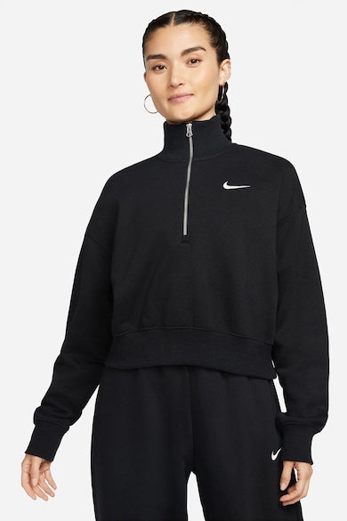 Nike Crop pulóver cipzáros hasítékkal női