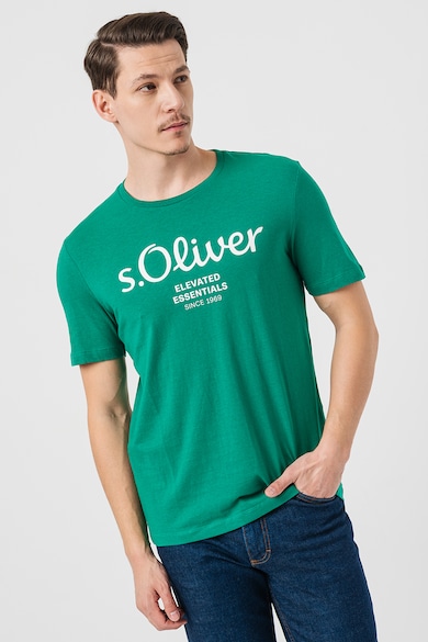 s.Oliver Tricou regular fit de bumbac cu imprimeu logo Barbati