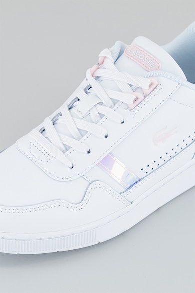 Lacoste Кожени спортни обувки T-Clip с холограмен ефект Жени
