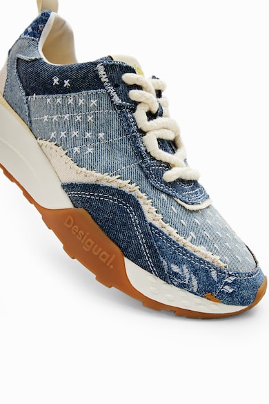 DESIGUAL Pantofi sport cu aplicatii de denim Femei