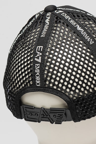 EA7 Унисекс бейболна шапка с лого и мрежести панели Мъже