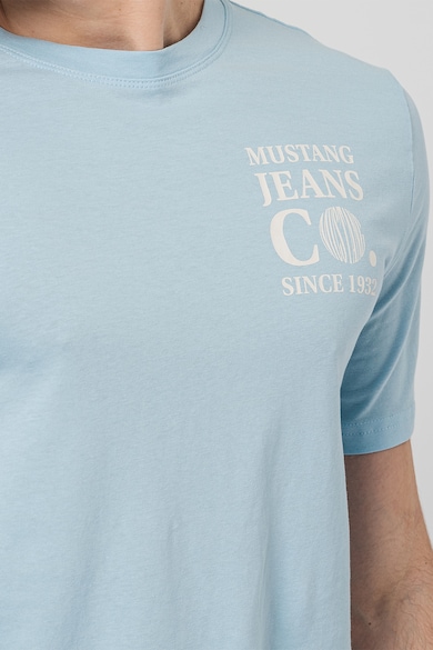 Mustang Austin kerek nyakú póló logóval a mellrészén férfi