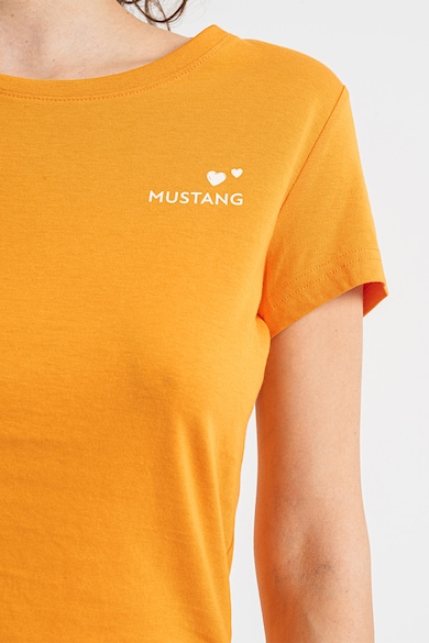 Mustang Памучна тениска с малко лого Albany Жени