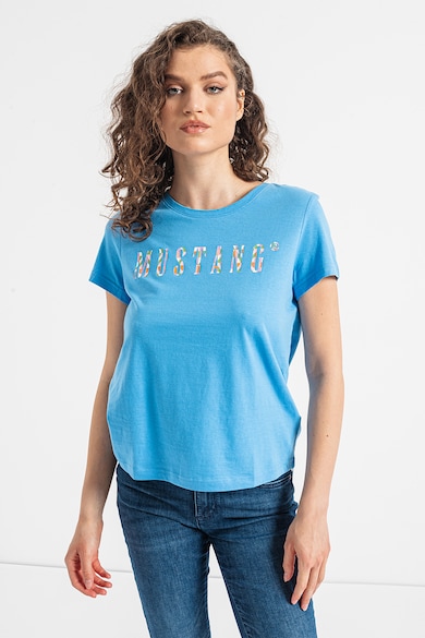 Mustang Albany póló logómintával női