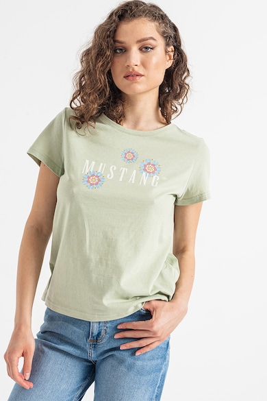 Mustang Albany pamuttartalmú póló logómintával női