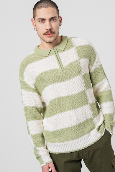 Denim Project Раиран пуловер с яка Мъже