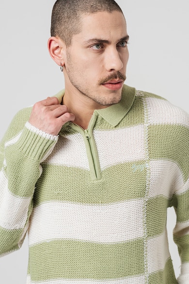 Denim Project Раиран пуловер с яка Мъже