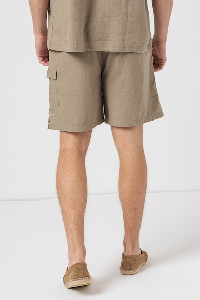 Denim Project Къс панталон с лен и връзка Мъже