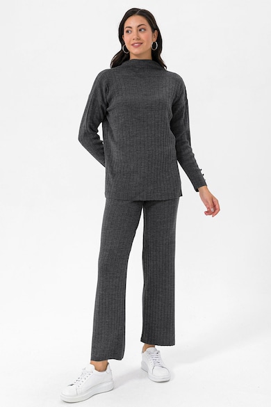 Jimmy Sanders Laza fazonú pulóver oldalhasítékokkal női